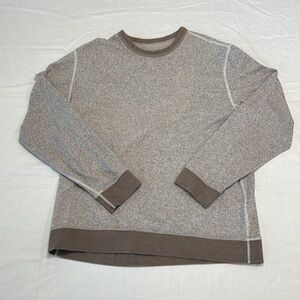 Women’s XL GAP Crème and Brown Athletic Sweater
